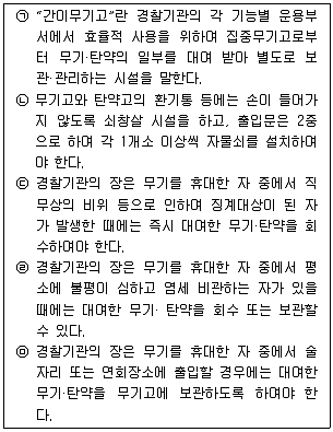 경찰공무원(순경) 경찰학개론 2013년 2회 19번 문제 그림