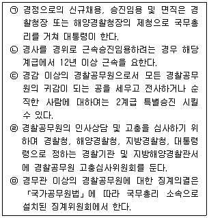 경찰공무원(순경) 경찰학개론 2013년 2회 4번 문제 그림