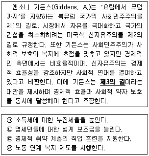 경찰공무원(순경) 사회 2016년 1회 9번 문제 그림