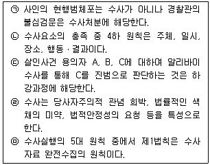 경찰공무원(순경) 수사 2012년 1회 1번 문제 그림