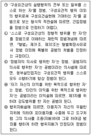 경찰공무원(순경) 형법 2021년 2회 5번 문제 그림