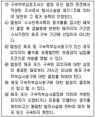 경찰공무원(순경) 형사소송법 2014년 1회 16번 문제 그림