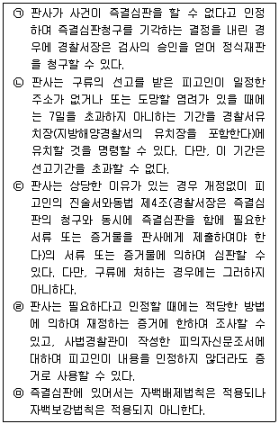 경찰공무원(순경) 형사소송법 2017년 2회 19번 문제 그림