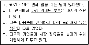 계리직 공무원 2021년 1회 19번 문제 그림