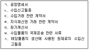 관세사 2017년 1회 25번 문제 그림