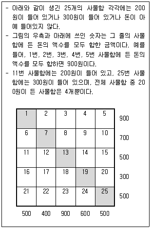 PSAT 2017년 1회 18번 문제 그림