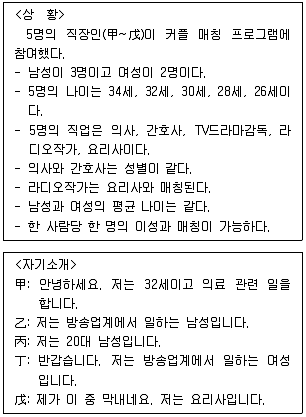 PSAT 2020년 1회 34번 문제 그림