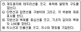 전산응용건축제도기능사 2015년 1회 60번 문제 그림
