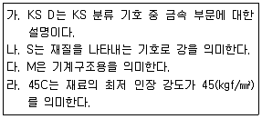 전산응용기계제도기능사 2014년 2회 35번 문제 그림