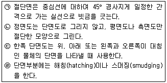 전산응용기계제도기능사 2015년 3회 39번 문제 그림