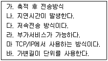 통신설비기능장 2019년 2회 6번 문제 그림