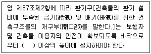 건축설비기사 2020년 3회 97번 문제 그림