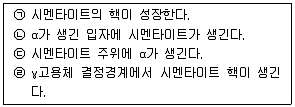 금속재료기사 2021년 1회 22번 문제 그림
