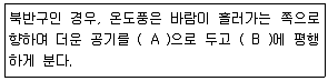 기상기사 2016년 1회 47번 문제 그림