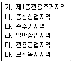 도시계획기사 2016년 3회 84번 문제 그림