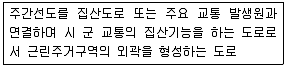 도시계획기사 2017년 1회 55번 문제 그림