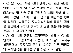 도시계획기사 2020년 2회 12번 문제 그림