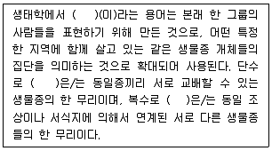 생물분류기사(동물) 2021년 1회 28번 문제 그림