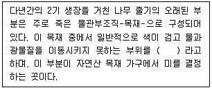 생물분류기사(식물) 2012년 1회 41번 문제 그림