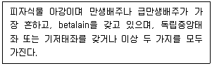 생물분류기사(식물) 2019년 1회 14번 문제 그림