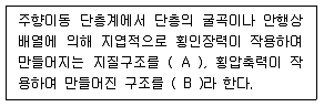 응용지질기사 2016년 1회 23번 문제 그림