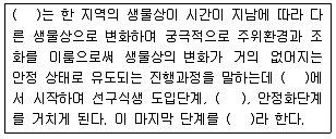 자연생태복원기사 2016년 2회 66번 문제 그림