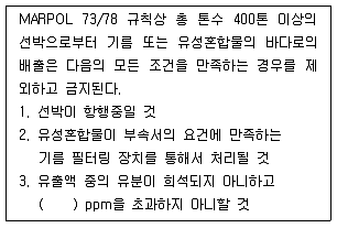 해양환경기사 2020년 1회 86번 문제 그림