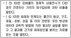 화재감식평가기사 2018년 1회 87번 문제 그림