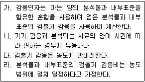 화학분석기사 2021년 2회 72번 문제 그림
