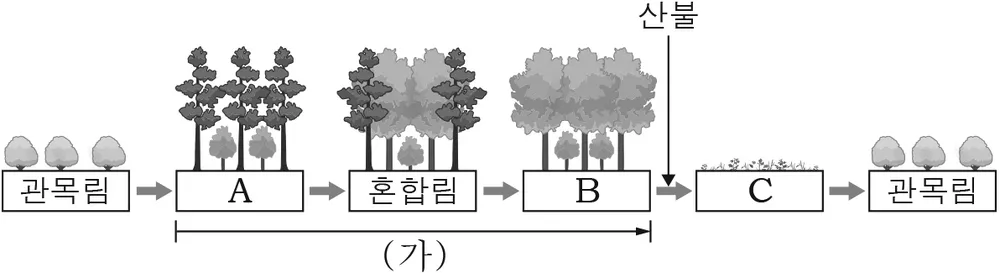 생명과학I 2016년 2회 11번 문제 그림