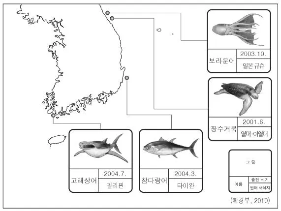 한국지리 2015년 2회 2번 문제 그림