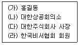 비서 2급 2013년 2회 62번 문제 그림