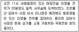 비서 2급 2016년 2회 5번 문제 그림