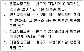 사회복지사 1급(2교시) 2014년 1회 30번 문제 그림