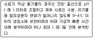 폐기물처리산업기사 2017년 1회 41번 문제 그림