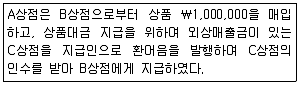 전산회계운용사 2급 2015년 1회 9번 문제 그림