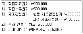 전산회계운용사 2급 2016년 1회 23번 문제 그림
