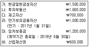 전산회계운용사 2급 2016년 3회 18번 문제 그림