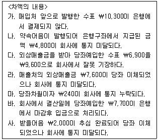 전산회계운용사 2급 2020년 1회 2번 문제 그림