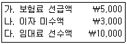 전산회계운용사 3급 2015년 1회 9번 문제 그림