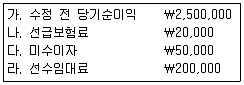 전산회계운용사 3급 2018년 3회 15번 문제 그림