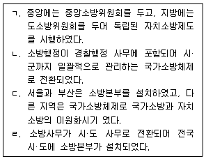 소방공무원(공개,경력) 소방학개론(구) 2019년 1회 9번 문제 그림