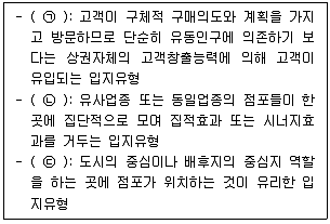 유통관리사 2급 2020년 3회 27번 문제 그림