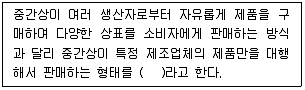 유통관리사 2급 2024년 3회 16번 문제 그림
