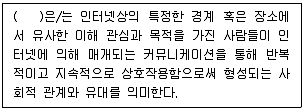전자상거래관리사 2급 2022년 1회 23번 문제 그림
