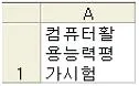 컴퓨터활용능력 3급(폐지) 2008년 1회 22번 문제 그림