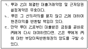 감정평가사 1차 1교시 2024년 1회 3번 문제 그림
