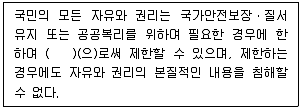 경비지도사 1차(법학개론,민간경비론) 2021년 1회 10번 문제 그림