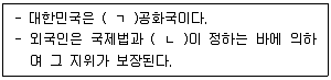 경비지도사 1차(법학개론,민간경비론) 2022년 1회 11번 문제 그림