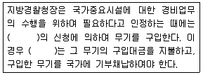 경비지도사 2차(경비업법(청원경찰법포함)) 2008년 1회 12번 문제 그림